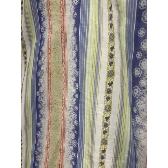 Indigo Palms Denim Co. Button Down Shirt Men's M Striped Floral Long Sleeve - Picture 15 of 16